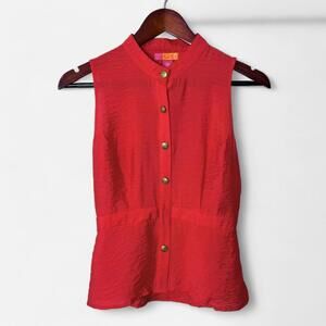 Ladder Back Sleeveless Peplum Top